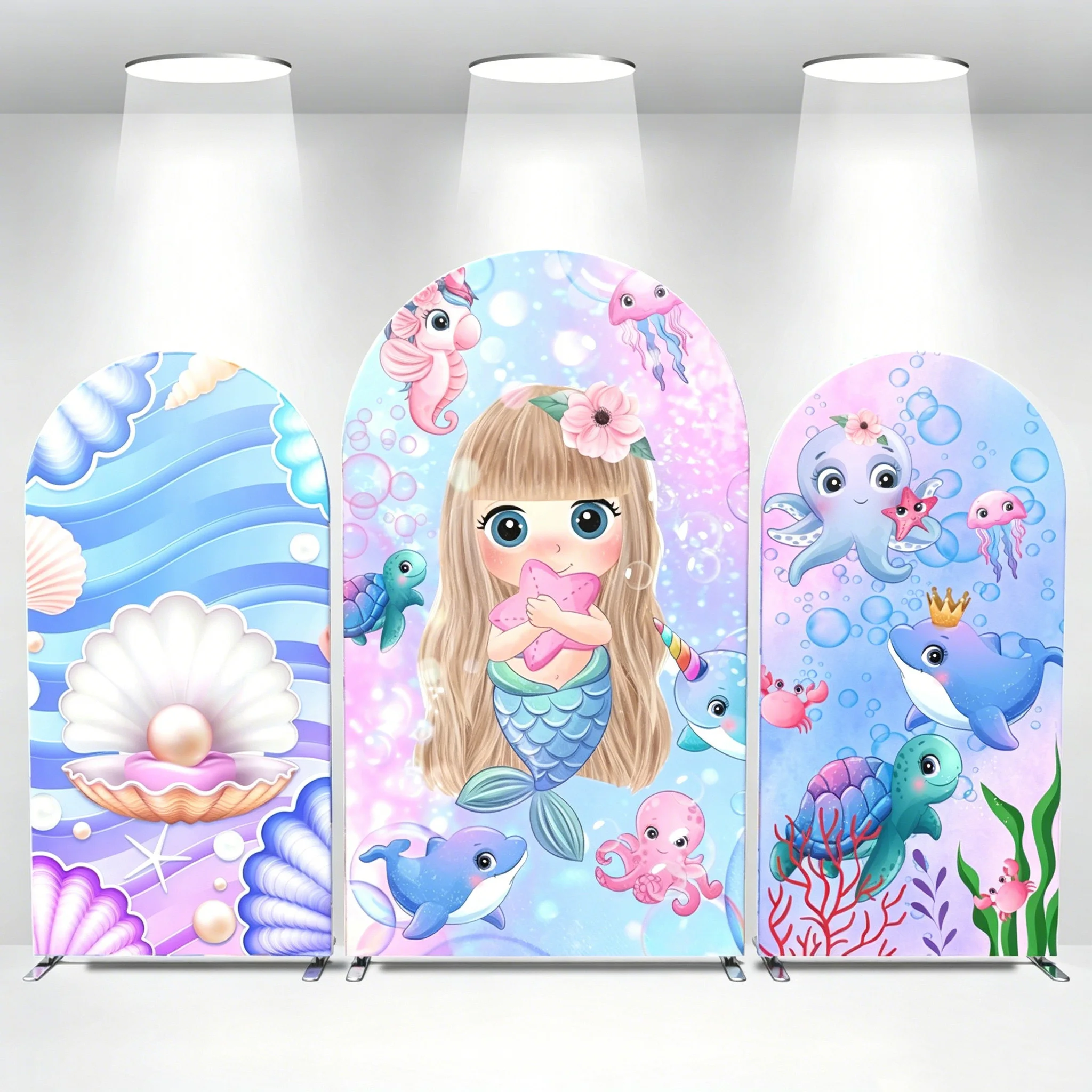 LS Sparkly Mermaid Tail Scale Arch Cover Backdrop Princess Girl 1st Birthday Celebration Baby Shower Background Decor
LS Sparkly Mermaid Tail Scale Arch Cover Backdrop Princess Girl 1st Birthday Celebration Baby Shower Background Decor