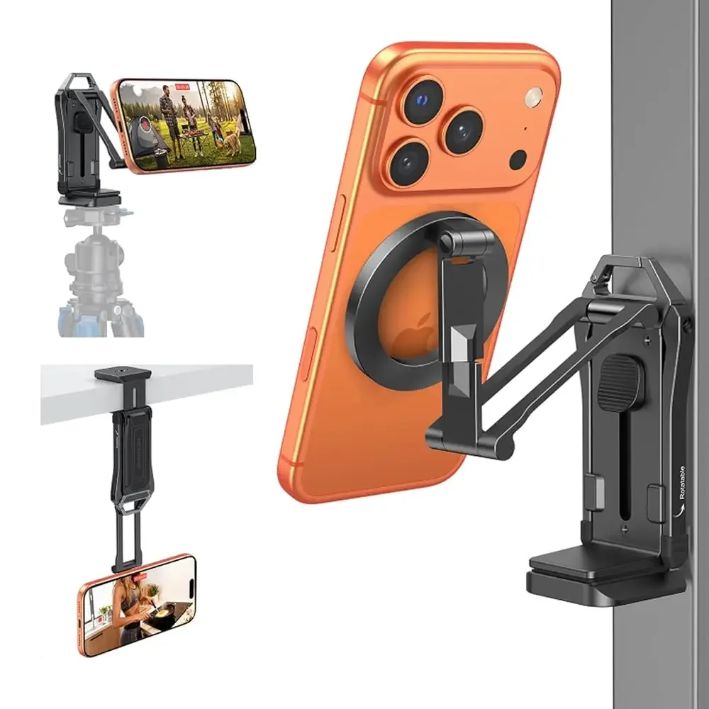 TP02-Pro Magnetic Phone Holder for Vlogging, Content Creator Essentials with 1/4\ Screw, Arca, Strong Back Magnet for Gym, A
TP02-Pro Magnetic Phone Holder for Vlogging, Content Creator Essentials with 1/4\ Screw, Arca, Strong Back Magnet for Gym, A