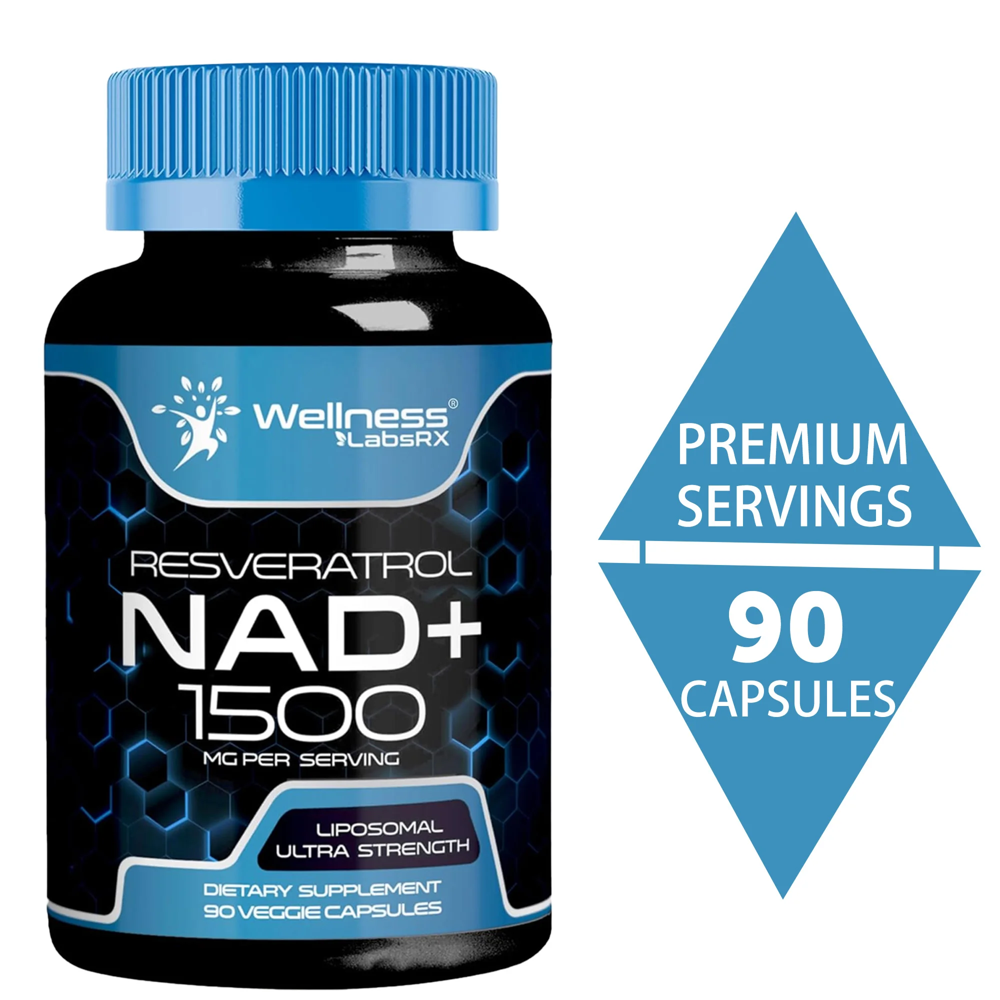 NAD Supplement, 1500mg - with Resveratrol, NAD Plus Boosting - Support Cellular Health, Stamina & Healthy Aging, Skin Health
NAD Supplement, 1500mg - with Resveratrol, NAD Plus Boosting - Support Cellular Health, Stamina & Healthy Aging, Skin Health
