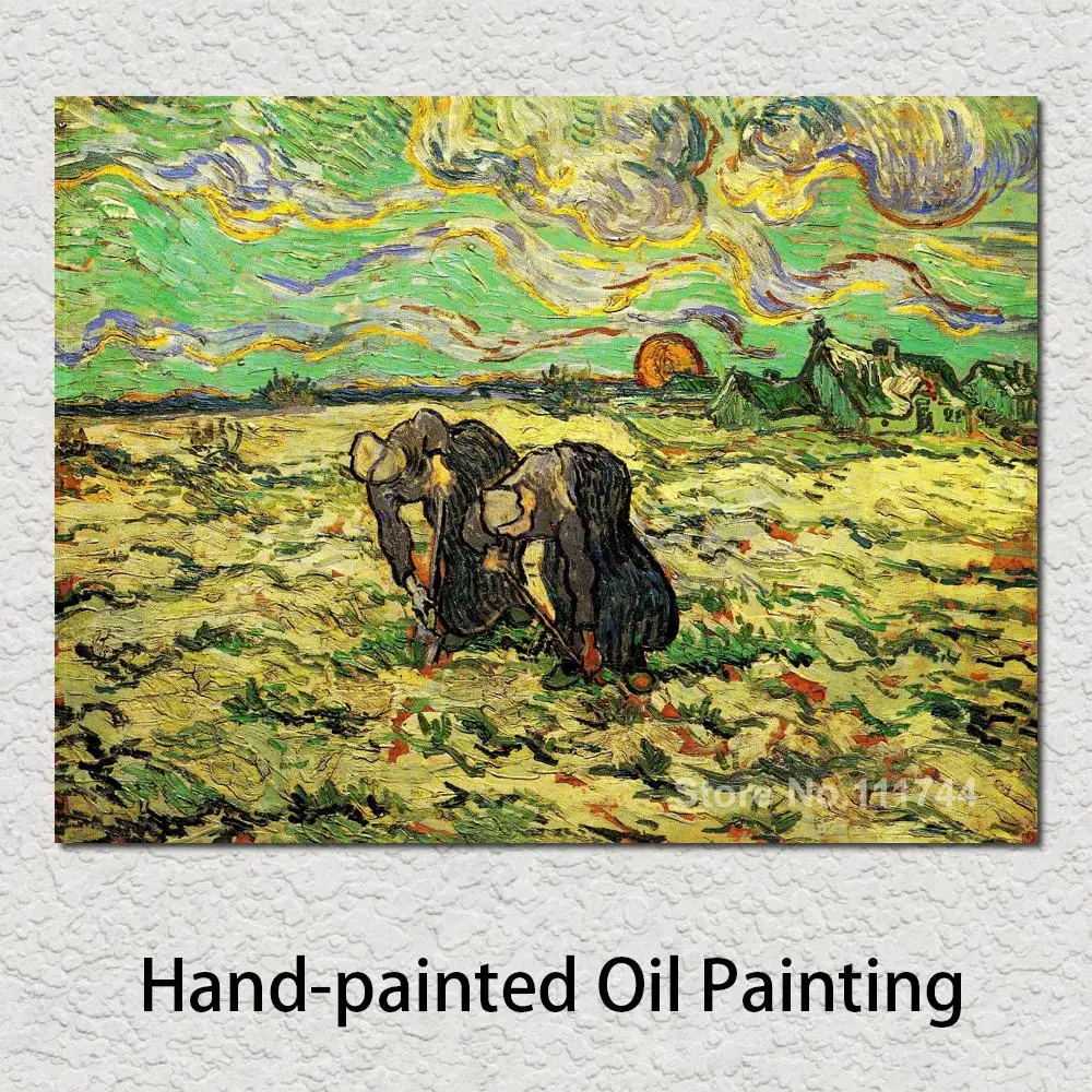 Paintings of Two Peasant Women Digging in Field with Snow Vincent Van Gogh Artwork Oil on Canvas High Quality Hand Painted
Paintings of Two Peasant Women Digging in Field with Snow Vincent Van Gogh Artwork Oil on Canvas High Quality Hand Painted