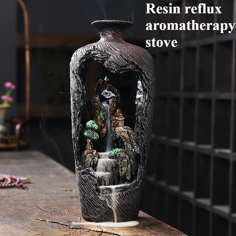 New Resin Backflow Aromatherapy Stove Creative High Mountain Flowing Aromatherapy Stove High End Home Decoration Gift
New Resin Backflow Aromatherapy Stove Creative High Mountain Flowing Aromatherapy Stove High End Home Decoration Gift