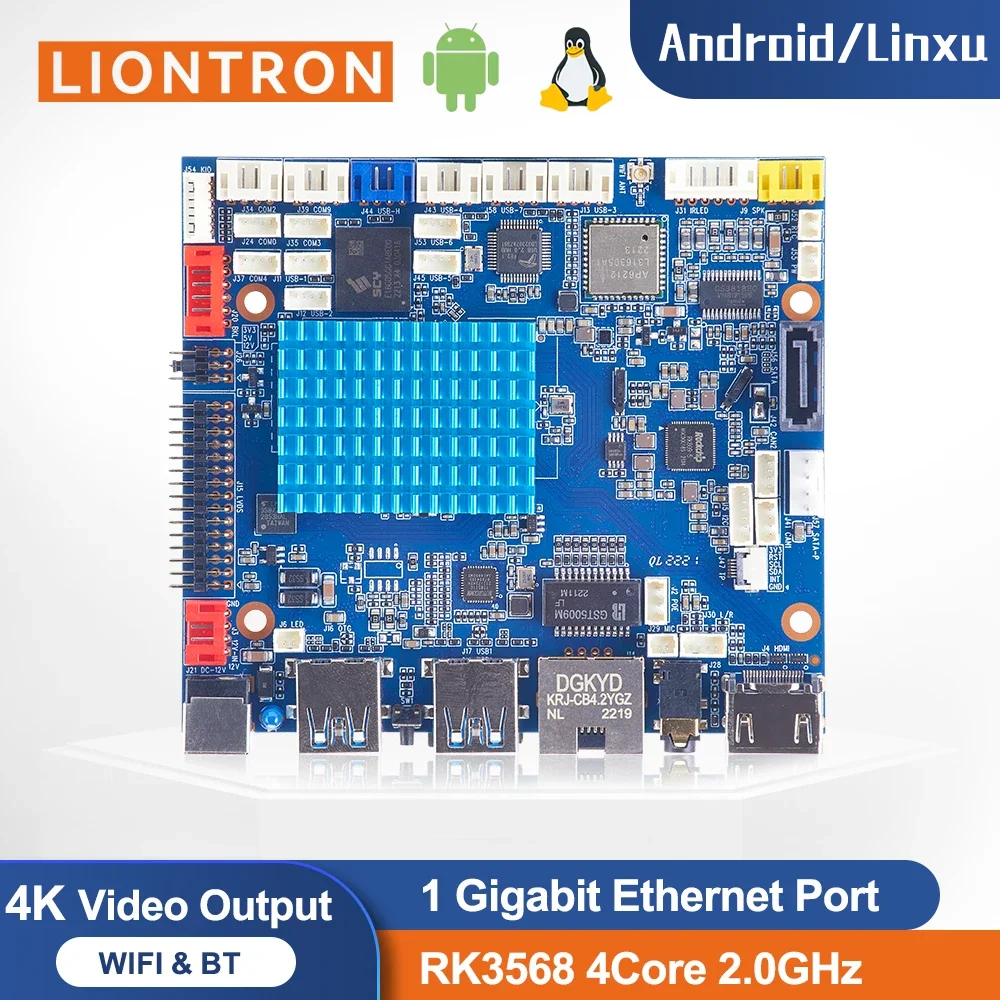 New Liontron Open Source SBC Computer Linux Single Board Tablet Android 11 Ubuntu 20.04 Debian 10 Rockchip RK3568 1000M Ethernet
New Liontron Open Source SBC Computer Linux Single Board Tablet Android 11 Ubuntu 20.04 Debian 10 Rockchip RK3568 1000M Ethernet