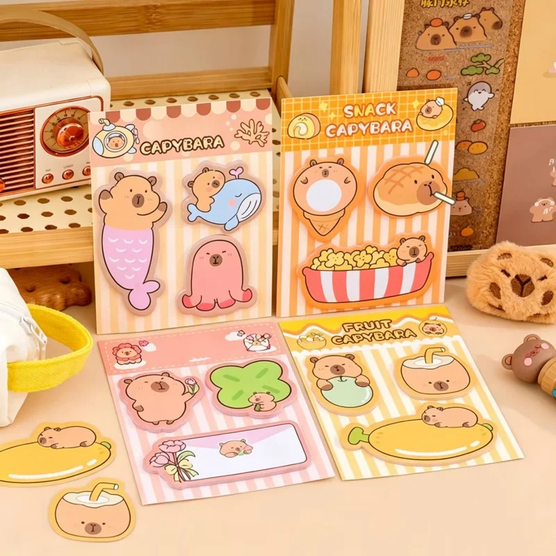 24pcs/lot Kawaii Capybara Memo Pad Cute N Times Stationery Label Notepad Bookmark Post School Supplies
24pcs/lot Kawaii Capybara Memo Pad Cute N Times Stationery Label Notepad Bookmark Post School Supplies