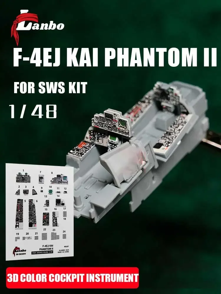 Lanbo 3D Color Cockpit Instrument LA-48167 F-4EJ KAI Fighter Adapted SWS kit 1/48
Lanbo 3D Color Cockpit Instrument LA-48167 F-4EJ KAI Fighter Adapted SWS kit 1/48
