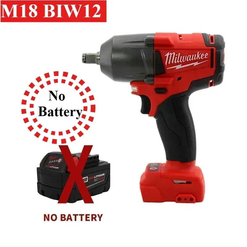 Milwaukee M18 BIW12/2659 Impact Wrench M18 Compact 1/2" Cordless 1300NM 4-Pole Motor Electric Wrench 18V Lithium Power Tools
Milwaukee M18 BIW12/2659 Impact Wrench M18 Compact 1/2" Cordless 1300NM 4-Pole Motor Electric Wrench 18V Lithium Power Tools