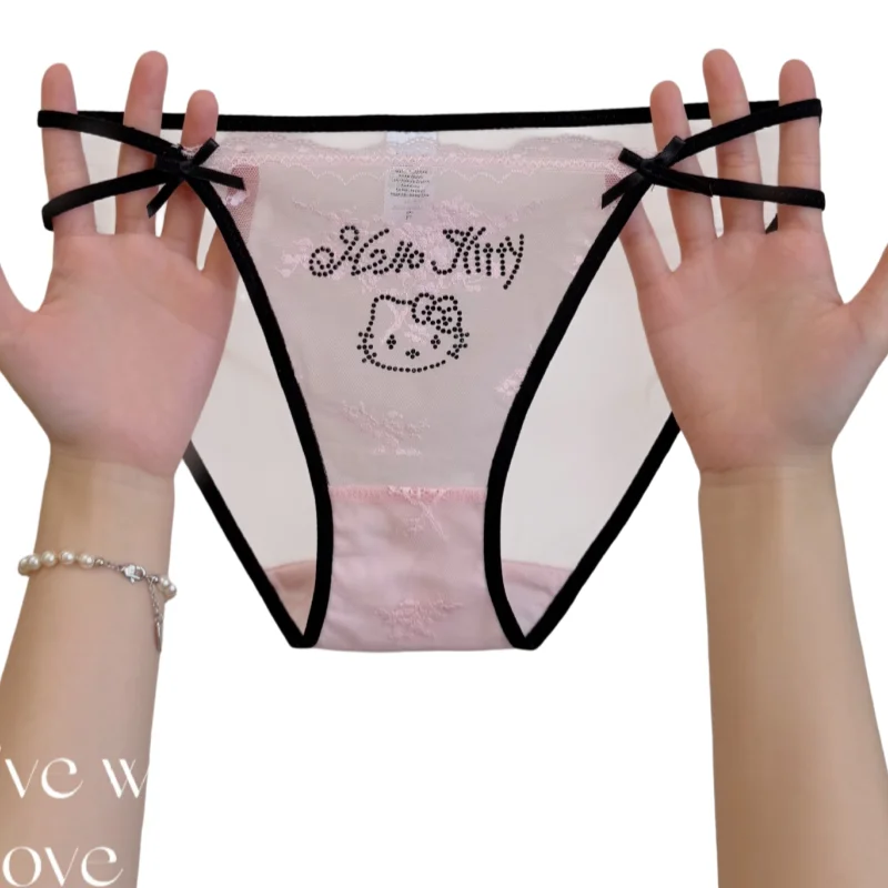 Sexy Hello Kitty Pure Cartoon Desire Hot Diamond Lace Underwear Women's Thin Belt Beautiful Waist Transparent Temptation Mesh
Sexy Hello Kitty Pure Cartoon Desire Hot Diamond Lace Underwear Women's Thin Belt Beautiful Waist Transparent Temptation Mesh