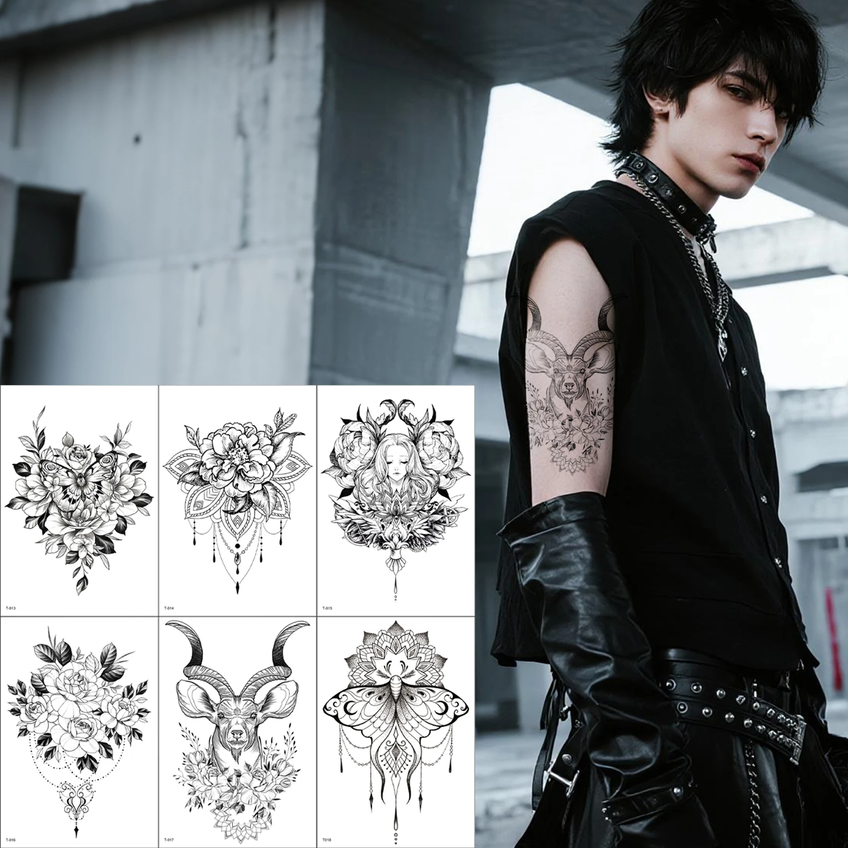 Waterproof Temporary Tattoo Sleeve for Men Water Transfer Full Arm Fake Tattoo Stickers, Realistic Long Lasting Full Sleeve
Waterproof Temporary Tattoo Sleeve for Men Water Transfer Full Arm Fake Tattoo Stickers, Realistic Long Lasting Full Sleeve