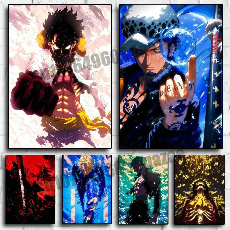 Classic Cartoon Cartoon One Pirate Poster, Luffy, 3D Style Canvas Painting Wall High Quality Home Decoration Oil Painting Gifts
Classic Cartoon Cartoon One Pirate Poster, Luffy, 3D Style Canvas Painting Wall High Quality Home Decoration Oil Painting Gifts