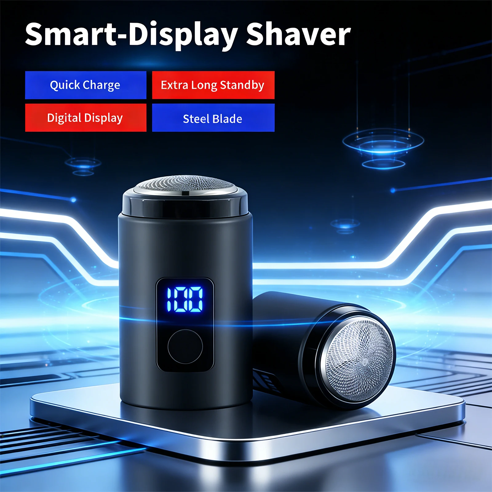 Мужская электрическая мини-бритва, перезаряжаемая автомобильная зарядка Android, портативная светодиодная бритва с цифровым дисплеем, бритва для влажной и сухой уборки, мужская домашняя бритва
Мужская электрическая мини-бритва, перезаряжаемая автомобильная зарядка Android, портативная светодиодная бритва с цифровым дисплеем, бритва для влажной и сухой уборки, мужская домашняя бритва