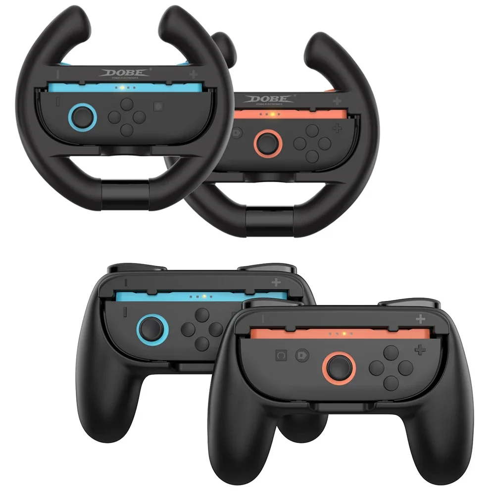 4 IN 1 Racing Steering Wheels and Hand Grips for Switch 2 2025 for J-Con Controller Game Controller Handle Grip Handle Kit
4 IN 1 Racing Steering Wheels and Hand Grips for Switch 2 2025 for J-Con Controller Game Controller Handle Grip Handle Kit