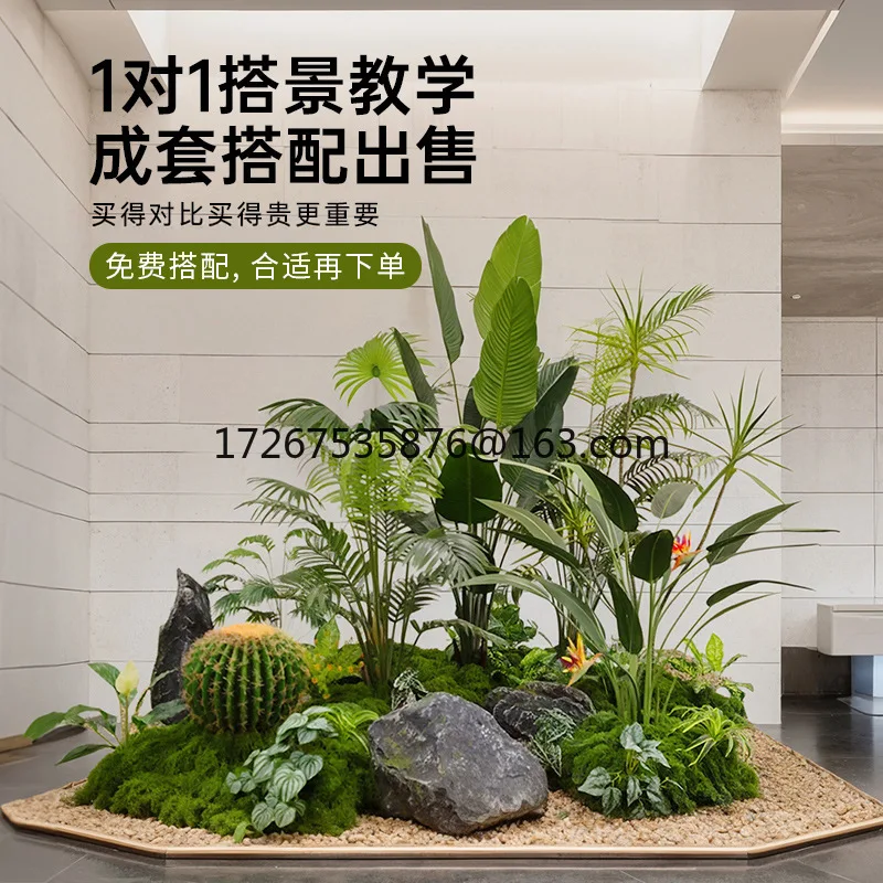Simulated green plant potted plant landscaping interior decoration ornament scene window shopping mall view simulation tree
Simulated green plant potted plant landscaping interior decoration ornament scene window shopping mall view simulation tree