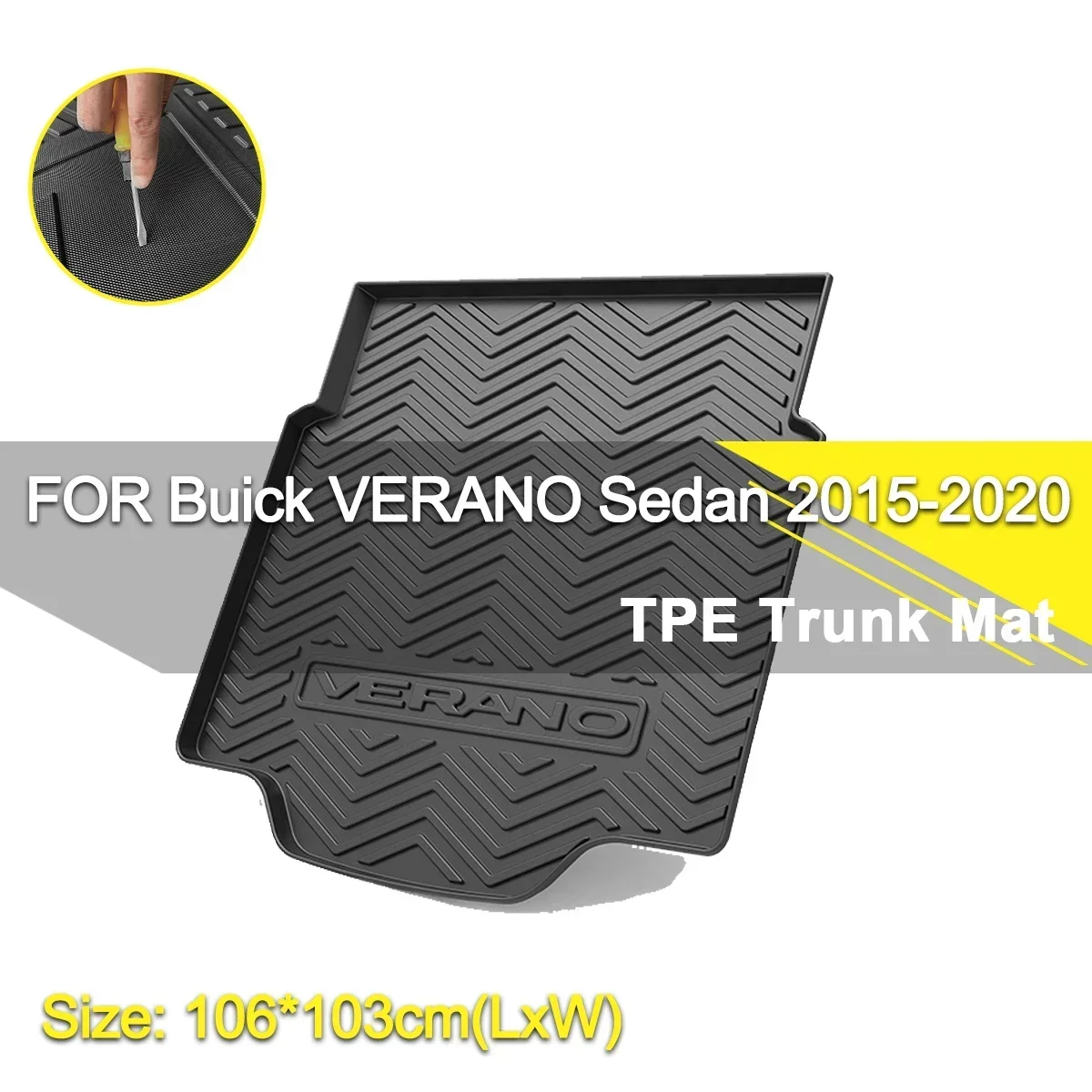 Car Rear Trunk Cover Mat Waterproof Non-Slip Rubber TPE Cargo Liner Accessories For Buick VERANO Sedan 2015-2020
Car Rear Trunk Cover Mat Waterproof Non-Slip Rubber TPE Cargo Liner Accessories For Buick VERANO Sedan 2015-2020