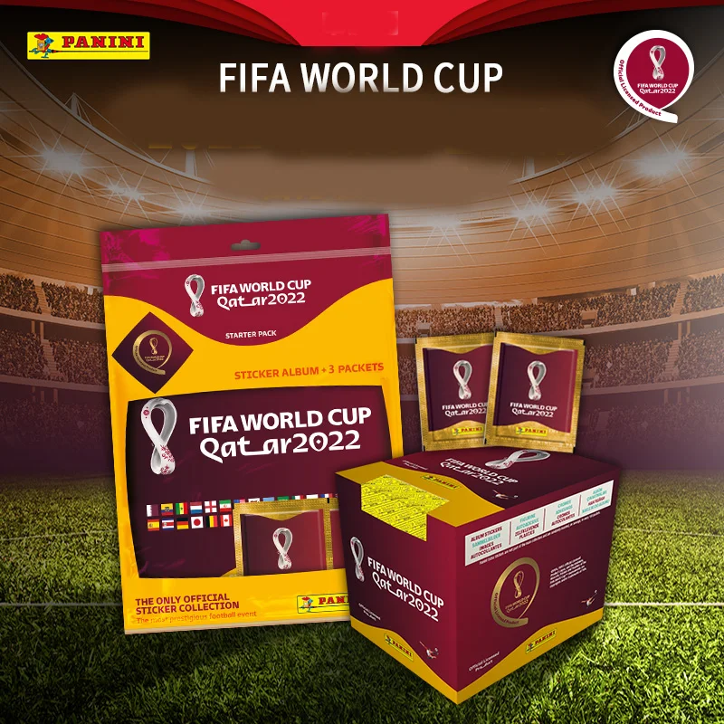 2022 FIFA World Cup Qatar PANINI Sticker Starter Pack - Album + 3 Packs Football Collectible Stickers
2022 FIFA World Cup Qatar PANINI Sticker Starter Pack - Album + 3 Packs Football Collectible Stickers