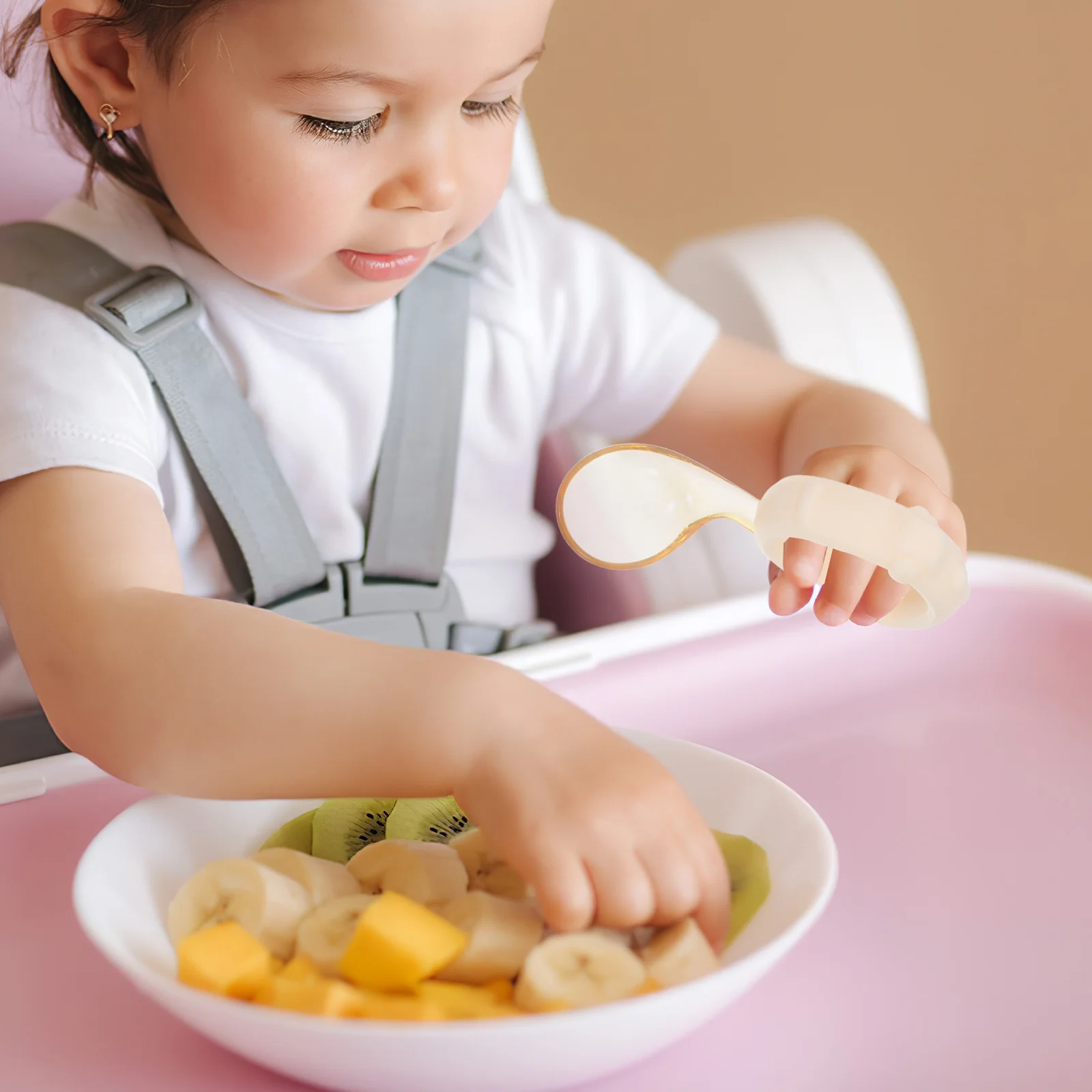 1Set Toddler Feeding Utensils Smooth Spoon Rounded Fork Tips Safe Use Self Feeding Training Toddler Spoon Fork Set
1Set Toddler Feeding Utensils Smooth Spoon Rounded Fork Tips Safe Use Self Feeding Training Toddler Spoon Fork Set