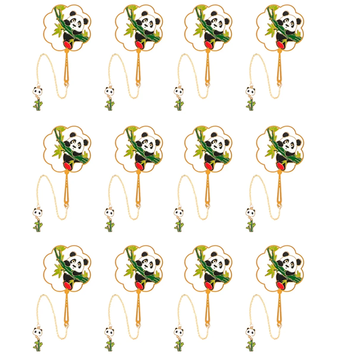 Panda Chinese Style Metal Bookmarks Set for Kids,Women,Pack of 12 for Book Lovers
Panda Chinese Style Metal Bookmarks Set for Kids,Women,Pack of 12 for Book Lovers