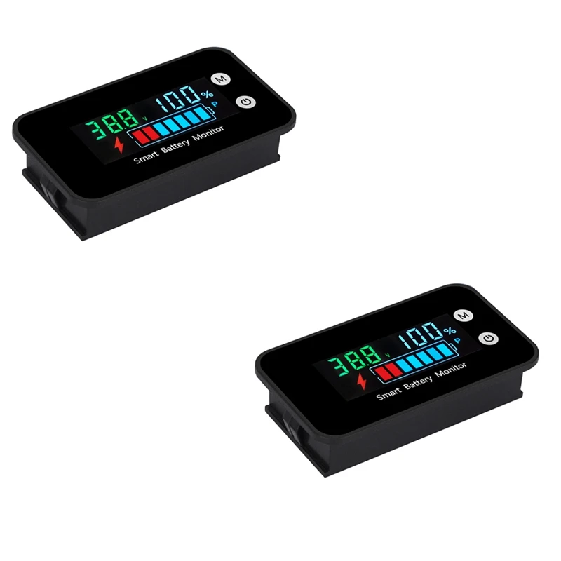 2X 7-100V Digital Battery Capacity Tester Battery Monitor Voltage Temperature Switch Meter For Car Ships,IPX7 Waterproof
2X 7-100V Digital Battery Capacity Tester Battery Monitor Voltage Temperature Switch Meter For Car Ships,IPX7 Waterproof