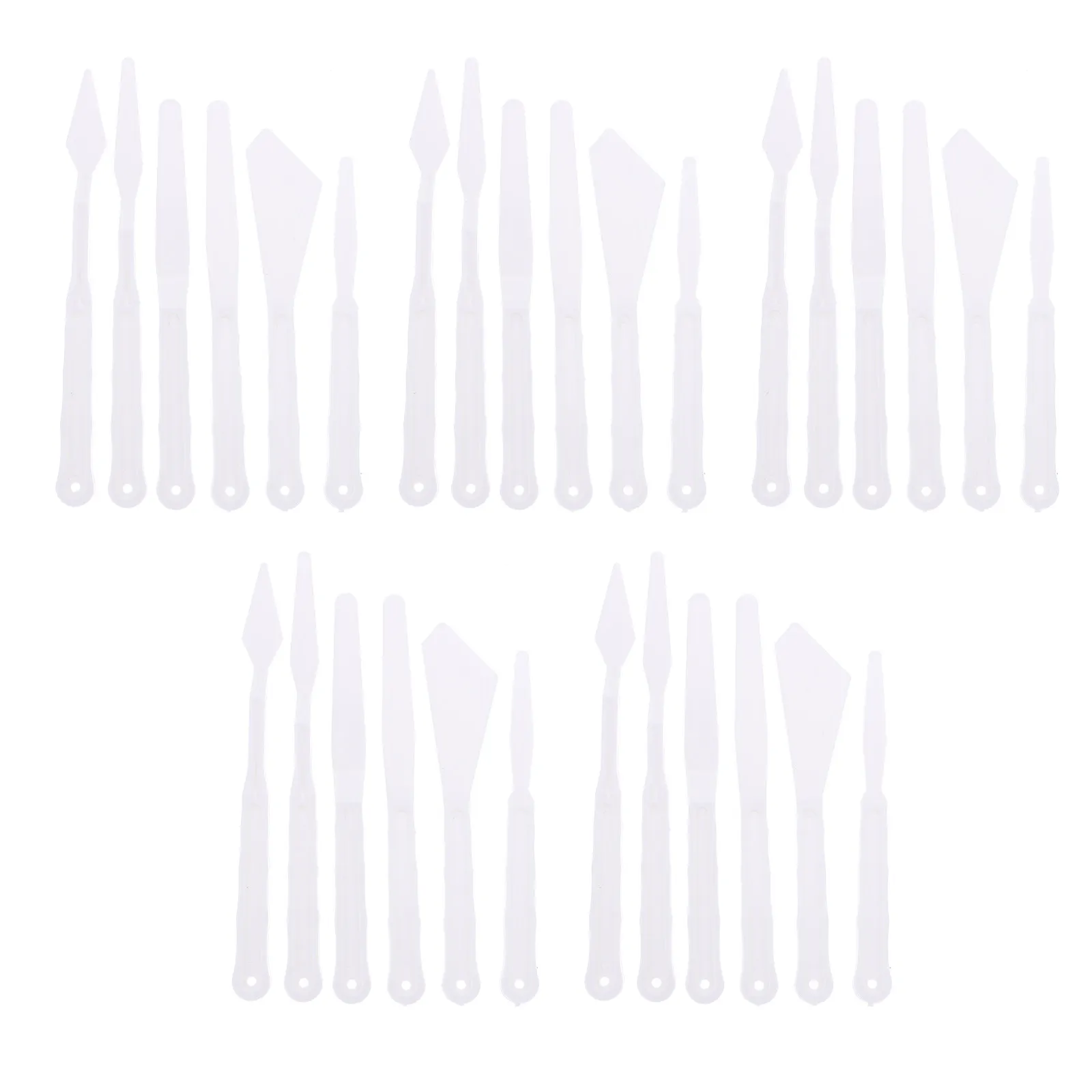30Pcs Painting Mixing Scraper Plastic Long Handle Paint Spatula for Oil Acrylic Ceramics Wall Decoration Portable Painting
30Pcs Painting Mixing Scraper Plastic Long Handle Paint Spatula for Oil Acrylic Ceramics Wall Decoration Portable Painting