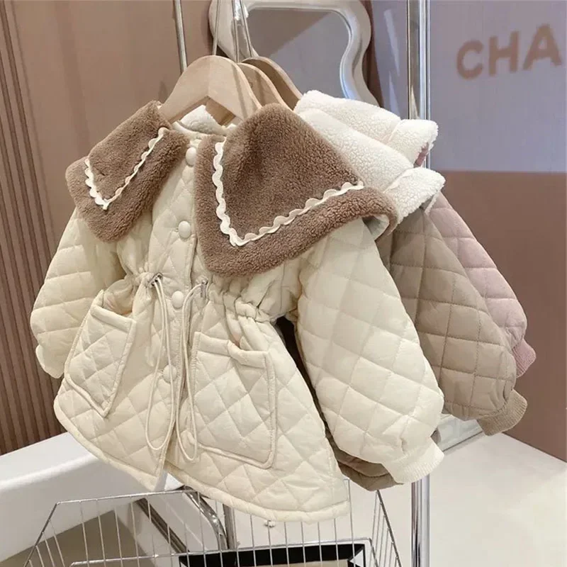 Girls Fleece Jacket Winter Children Cotton Coat Padded Thickened Warm Overcoat Toddler Solid Parkas Fashion Outwear 2-8 Years
Girls Fleece Jacket Winter Children Cotton Coat Padded Thickened Warm Overcoat Toddler Solid Parkas Fashion Outwear 2-8 Years