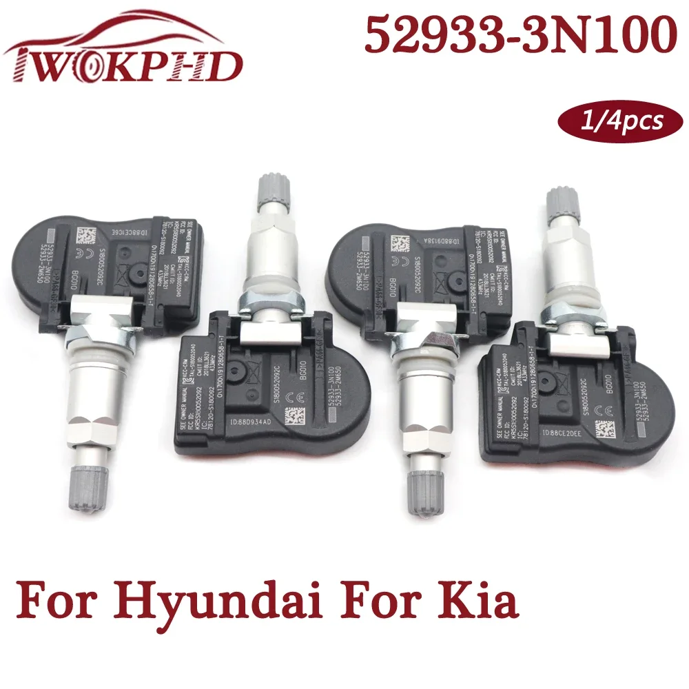 Tire Pressure Sensor 52933-3N100 529333N100 529332M650 TPMS Wheel Monitor System For Hyundai Accent Kia Sorento Rio 2012-2020
Tire Pressure Sensor 52933-3N100 529333N100 529332M650 TPMS Wheel Monitor System For Hyundai Accent Kia Sorento Rio 2012-2020