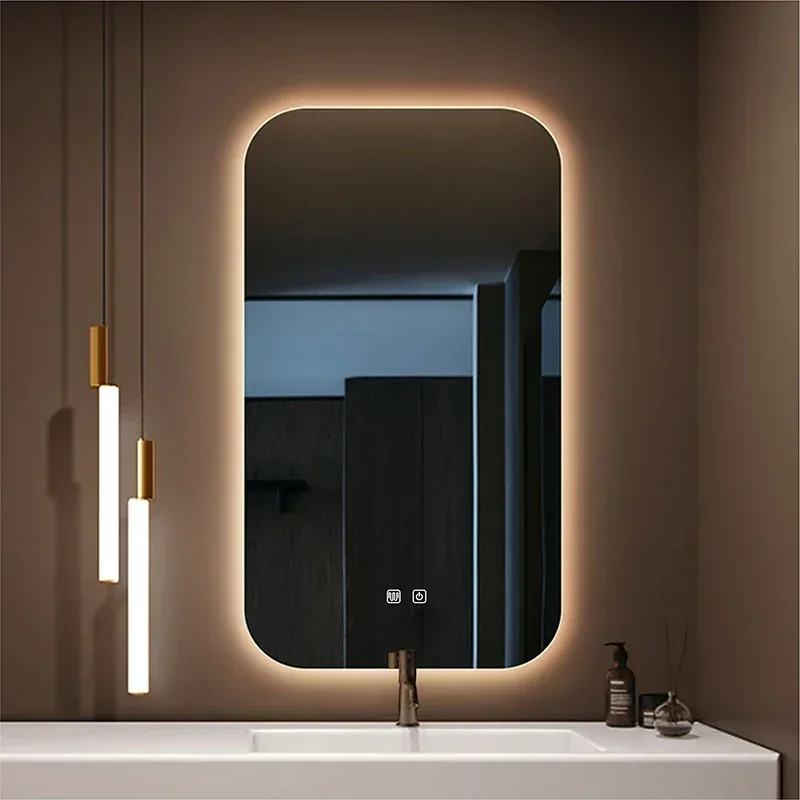 Rectangular Smart With light Anti-Fog Brightness Dimmer Three Color LED Bath Vanity Full Body Makeup Mirror on sale
Rectangular Smart With light Anti-Fog Brightness Dimmer Three Color LED Bath Vanity Full Body Makeup Mirror on sale