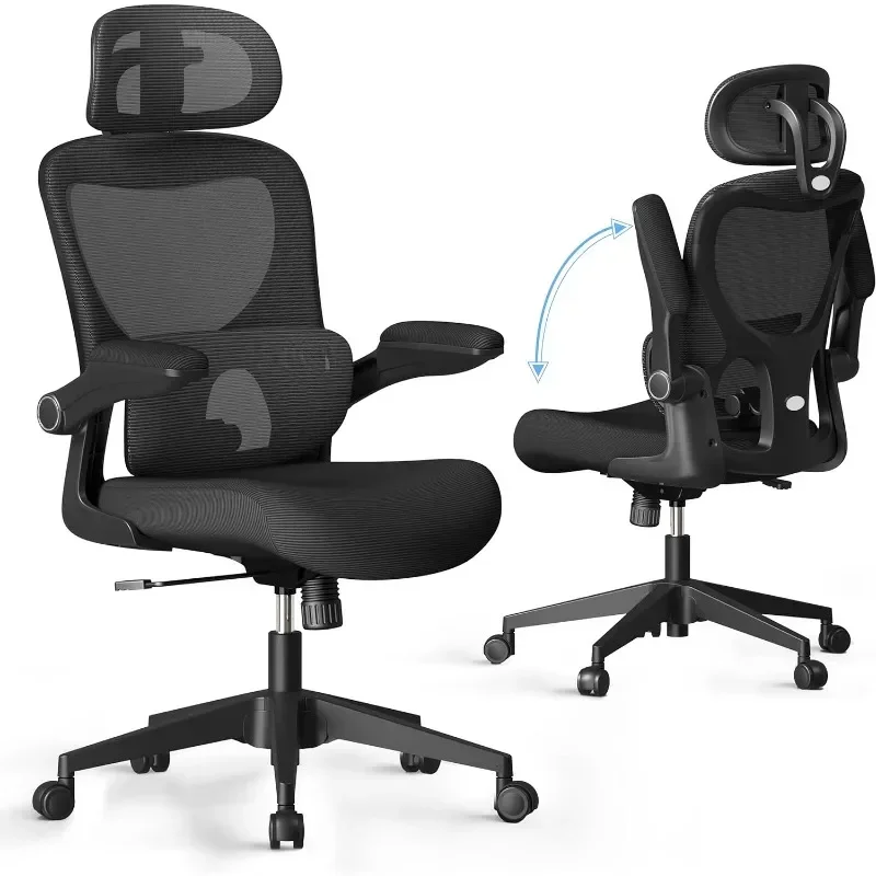 Mesh Office Chair, Ergonomic Desk Chair with Adjustable Lumbar Support & Flip-up Armrest, Comfort Wide Seat
Mesh Office Chair, Ergonomic Desk Chair with Adjustable Lumbar Support & Flip-up Armrest, Comfort Wide Seat