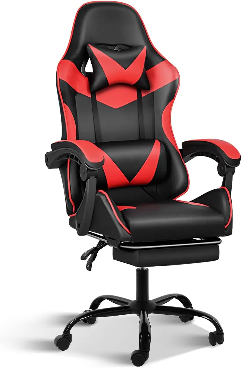 Gaming Chair With Footrest, Big And Tall Gamer Chair, Racing Style Adjustable Swivel Office Chair, Ergonomic Video Game Chairs
Gaming Chair With Footrest, Big And Tall Gamer Chair, Racing Style Adjustable Swivel Office Chair, Ergonomic Video Game Chairs