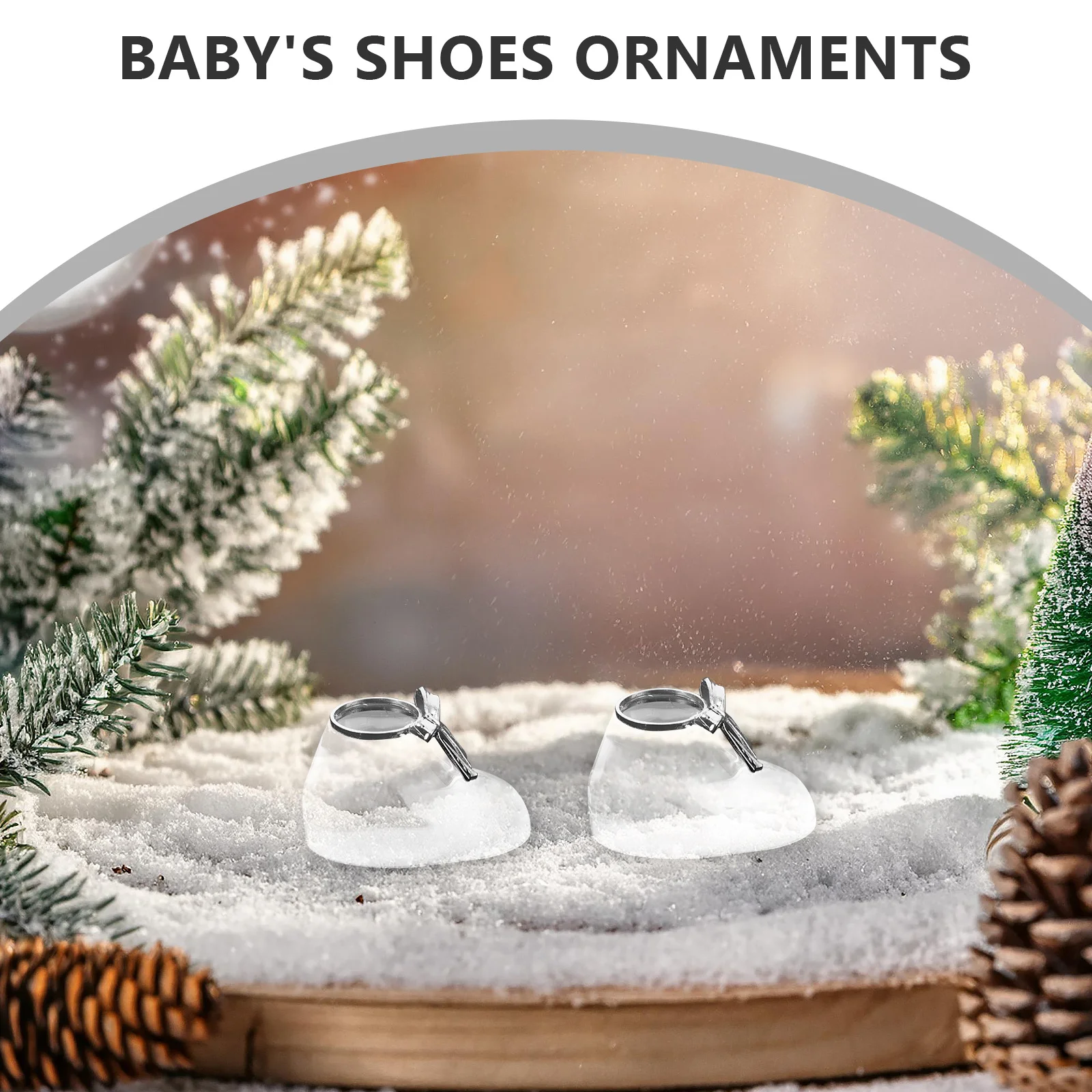 2Pcs Crystal Shoe Ornament Elegant Clear Design First Christmas Decoration Tabletop Shower Favor Keepsake
2Pcs Crystal Shoe Ornament Elegant Clear Design First Christmas Decoration Tabletop Shower Favor Keepsake