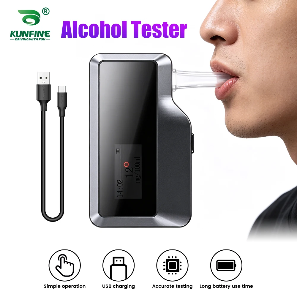 Alcohol Tester Professional Alcohol Detector Breathalyzer Digital Display Home Car Use Accurate Portable Drunk Driving Test
Alcohol Tester Professional Alcohol Detector Breathalyzer Digital Display Home Car Use Accurate Portable Drunk Driving Test