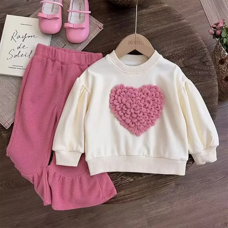 Girls' Sweater Set Spring and Autumn 2023 New Spring and Autumn Children's Clothing Set Baby Top Pants 2 Piece Set
Girls' Sweater Set Spring and Autumn 2023 New Spring and Autumn Children's Clothing Set Baby Top Pants 2 Piece Set