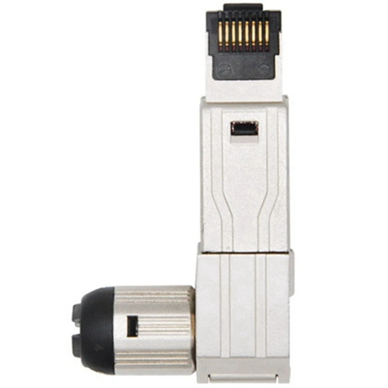5 Pcs Cat8 Industrial Ethernet Connector RJ45 Shielded Field Plug Tool Free Easy Metal Die-Cast Termination Conector
5 Pcs Cat8 Industrial Ethernet Connector RJ45 Shielded Field Plug Tool Free Easy Metal Die-Cast Termination Conector