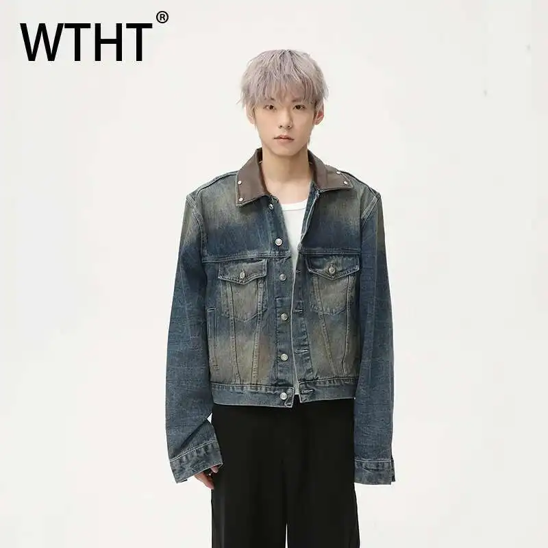 WTHT Vintage Men's Irregular Spliced Pockets Lapel Denim Jackets New Fashion Wash Long Sleeves Casual Coats Male Summer 2A0140
WTHT Vintage Men's Irregular Spliced Pockets Lapel Denim Jackets New Fashion Wash Long Sleeves Casual Coats Male Summer 2A0140
