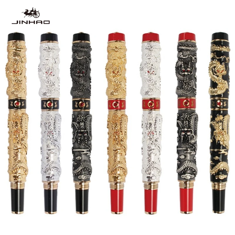 JINHAO Twin Dragons Playing with Pearl Retro Fountain Pen Classical EF/F/M Collectible Writing Stationery Office School Supplies
JINHAO Twin Dragons Playing with Pearl Retro Fountain Pen Classical EF/F/M Collectible Writing Stationery Office School Supplies
