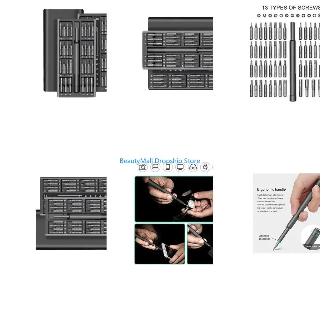 40JD Professional 63Piece Screwdriver Repair Tool for Eyeglasses
40JD Professional 63Piece Screwdriver Repair Tool for Eyeglasses