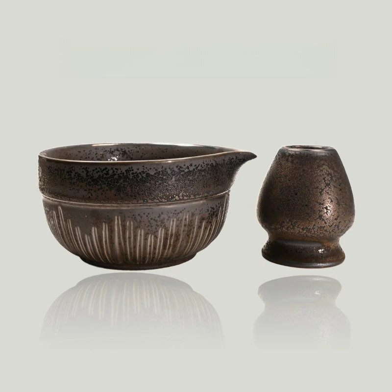 Yaobian with Mouth Gilded Tea Bowl Tea Whisk Standing Song Dynasty Tea Ordering Tool
Yaobian with Mouth Gilded Tea Bowl Tea Whisk Standing Song Dynasty Tea Ordering Tool