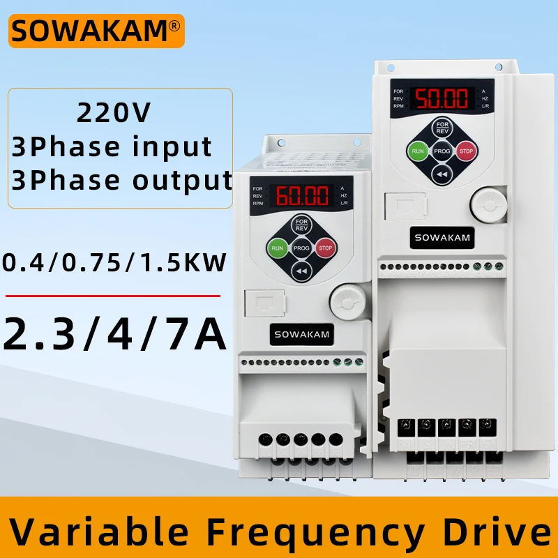 VFD Vector Control Motor Speed Controller 3Phase 220V Input and Output 1.5KW Variable Frequency Drive Converter Inverter
VFD Vector Control Motor Speed Controller 3Phase 220V Input and Output 1.5KW Variable Frequency Drive Converter Inverter