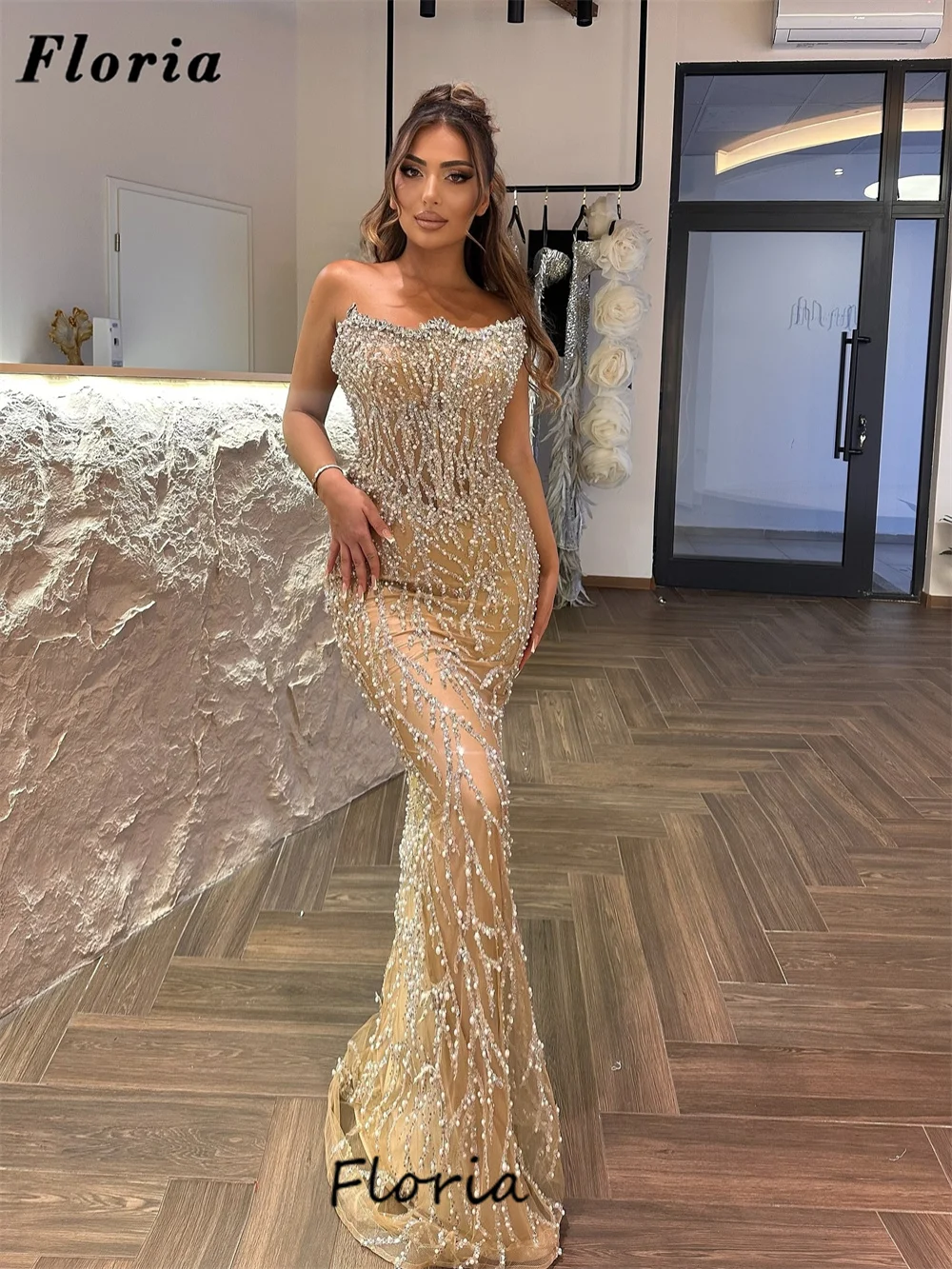 Elegant 2025 Champagne Mermaid Prom Dresses Formal Occasion Dress Vestidos De Cóctel Customized Pearls Evening Dress Party Night
Elegant 2025 Champagne Mermaid Prom Dresses Formal Occasion Dress Vestidos De Cóctel Customized Pearls Evening Dress Party Night