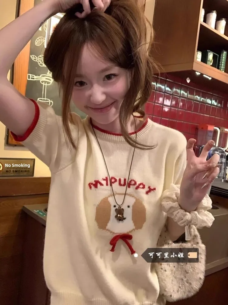 Spring New Design Knot ort Sve Knitted Dog Top Women's Faion Slimming Versatile Commute Sle round Ne
Spring New Design Knot ort Sve Knitted Dog Top Women's Faion Slimming Versatile Commute Sle round Ne