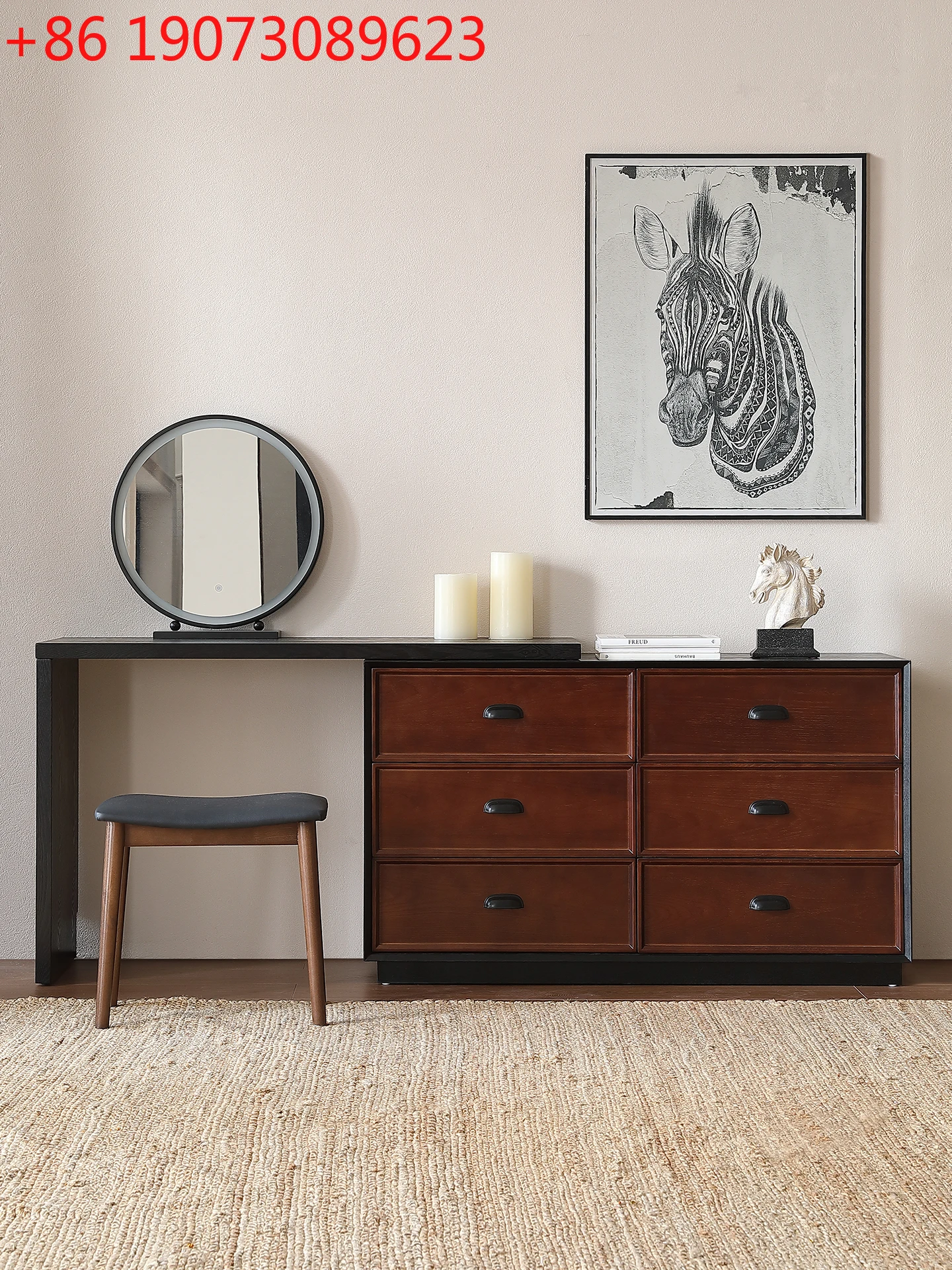 Medieval solid wood dresser, chest cabinet integrated table, retro black walnut, bedside storage cabinet
Medieval solid wood dresser, chest cabinet integrated table, retro black walnut, bedside storage cabinet