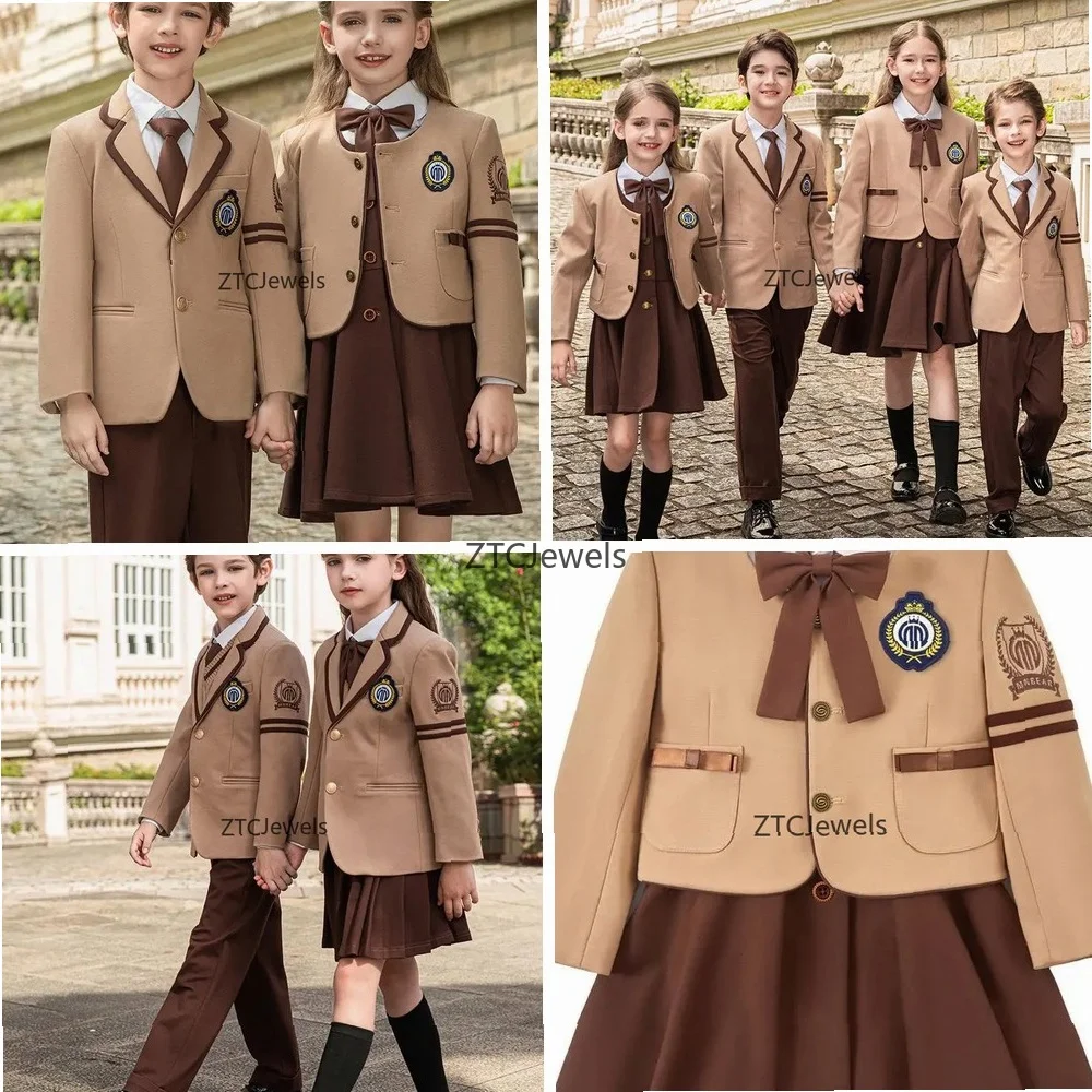 British Style School Uniform Set Boys Girls Cosplay Performance Costume Spring Autumn Chorus Clothing
British Style School Uniform Set Boys Girls Cosplay Performance Costume Spring Autumn Chorus Clothing