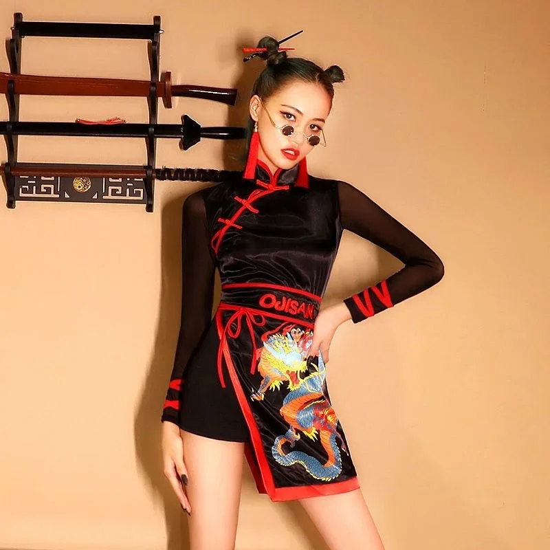women's Korean suit sexy adult Jazz dance dress Korean dance song suit women's troupe performance dress Jazz dance dress
women's Korean suit sexy adult Jazz dance dress Korean dance song suit women's troupe performance dress Jazz dance dress