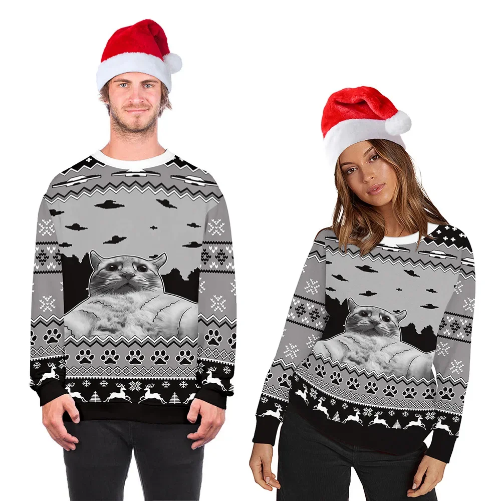 New 3D Printing Christmas Cat Fashion Men Women Tracksuits Crewneck Hip Hop Sweater Plus Size S-7XL Harajuku Seasons Casual
New 3D Printing Christmas Cat Fashion Men Women Tracksuits Crewneck Hip Hop Sweater Plus Size S-7XL Harajuku Seasons Casual