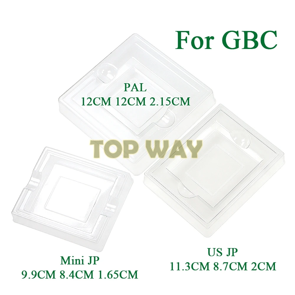 100PCS For Gameboy Color GBC US Mini JP Version Clear Plastic Cardboard Cartridge Case Boxe Insert Inner Tray Inlay For GB 
100PCS For Gameboy Color GBC US Mini JP Version Clear Plastic Cardboard Cartridge Case Boxe Insert Inner Tray Inlay For GB