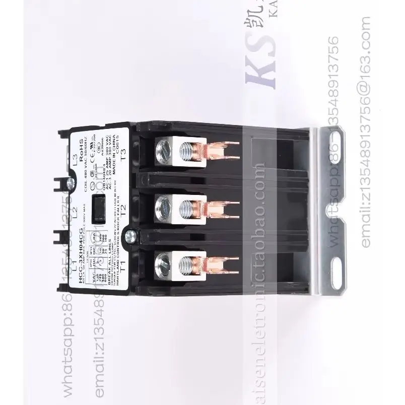 Новый промышленный контактор переменного тока HCC-3XH04CG HCC-3XH04YL 480В 40А для систем отопления, трехфазный, UL, в наличии
Новый промышленный контактор переменного тока HCC-3XH04CG HCC-3XH04YL 480В 40А для систем отопления, трехфазный, UL, в наличии
