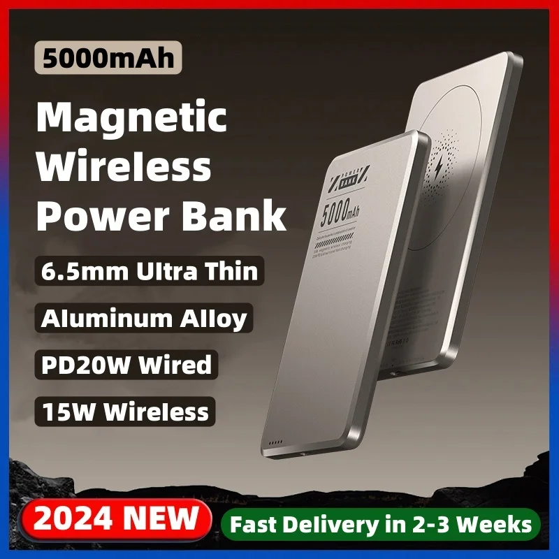 Magnetic Power Bank Slim Alloy External Battery Qi2 Wireless Charger For iPhone 16 15 14 13 12 11 Samsung Xiaomi Mini Powerbank
Magnetic Power Bank Slim Alloy External Battery Qi2 Wireless Charger For iPhone 16 15 14 13 12 11 Samsung Xiaomi Mini Powerbank