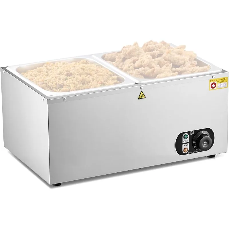 Single-Well Commercial Food Warmer, Electric Warmer for Food with Adjustable Temp. & Automatic Shutoff, Stainless Steel
Single-Well Commercial Food Warmer, Electric Warmer for Food with Adjustable Temp. & Automatic Shutoff, Stainless Steel