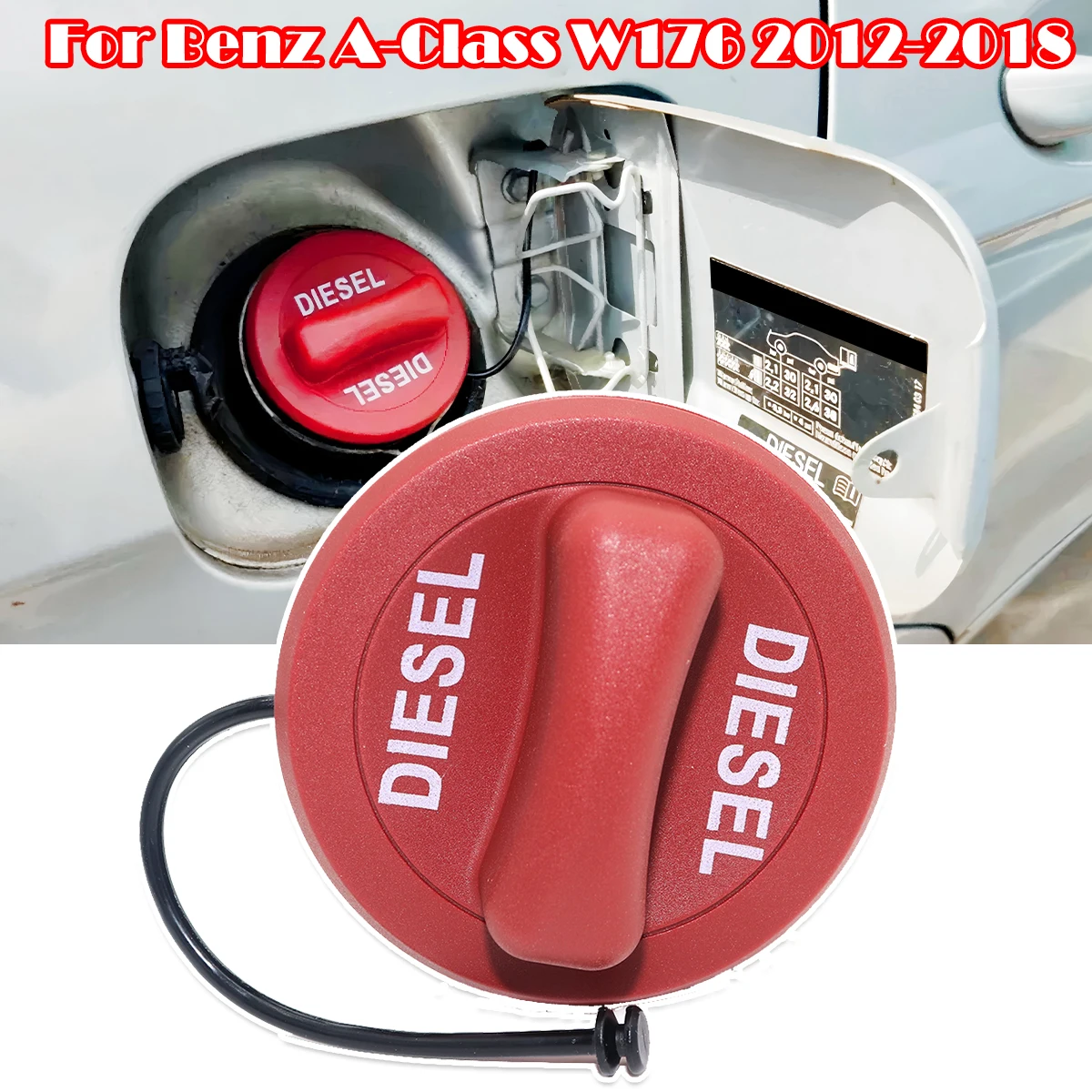 For Benz A-Class W176 Car Diesel Fuel Tank Filler Cap Cover A2224700105 2224700105 12-2018 A160 A180 A200 A220 CDI A250 A45 AMG
For Benz A-Class W176 Car Diesel Fuel Tank Filler Cap Cover A2224700105 2224700105 12-2018 A160 A180 A200 A220 CDI A250 A45 AMG