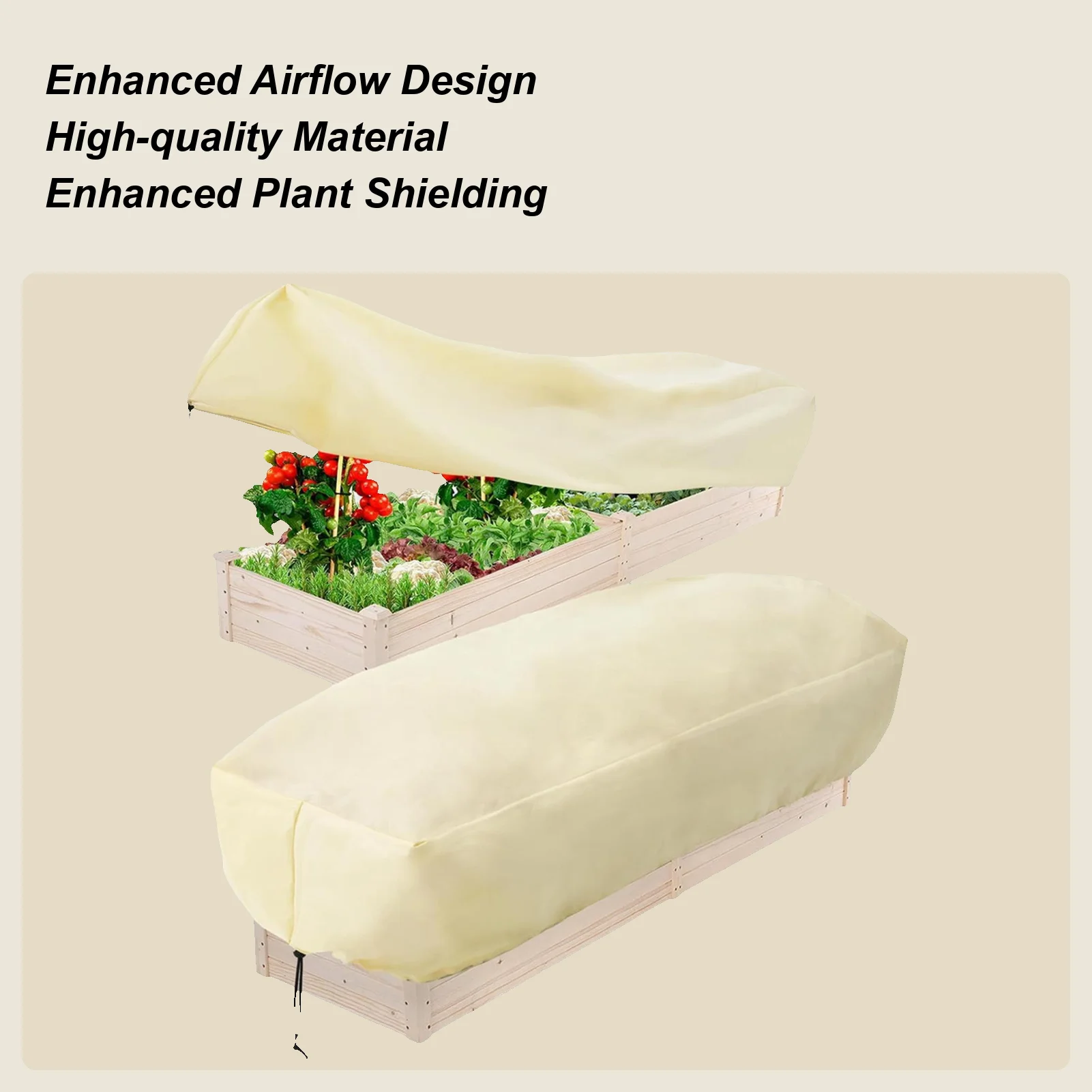 Garden Bed Cover 2 Pieces Rectangular Plant Cover With Drawstring Cold Weather Plant Protection For Outdoor Garden Winter Cold
Garden Bed Cover 2 Pieces Rectangular Plant Cover With Drawstring Cold Weather Plant Protection For Outdoor Garden Winter Cold