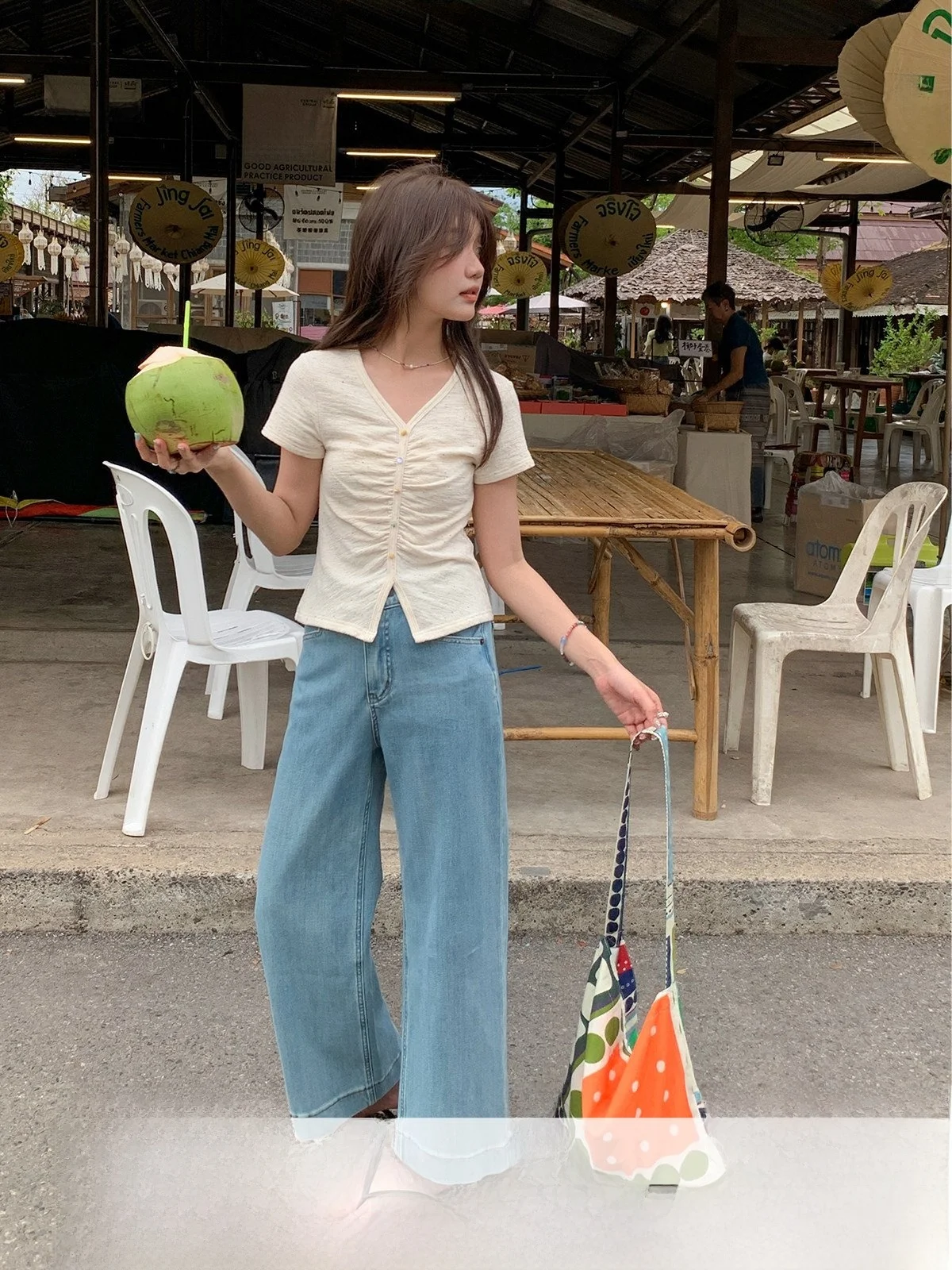 Sisilyon Korean Style High Waist Wide Leg Jeans Women's Spring Summer Slim Fit Straight Cut Denim Shorts Cotton Blend Elastic
Sisilyon Korean Style High Waist Wide Leg Jeans Women's Spring Summer Slim Fit Straight Cut Denim Shorts Cotton Blend Elastic