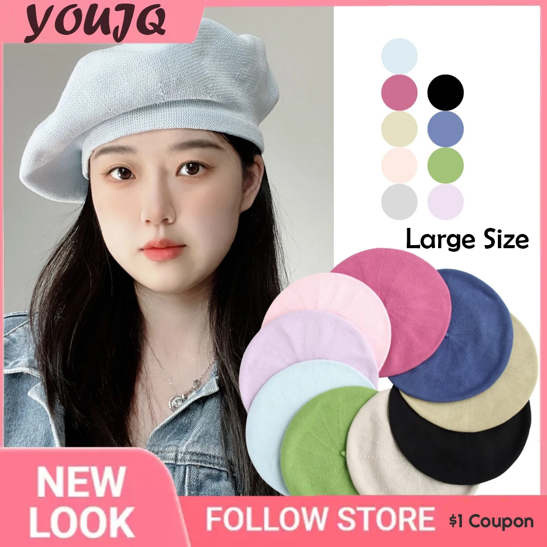 Korean S L Candy Color Mesh Breathable Summer Beret Hats for Women Octagonal Cap Women Summer Thin Soft Painter Knitted Beret
Korean S L Candy Color Mesh Breathable Summer Beret Hats for Women Octagonal Cap Women Summer Thin Soft Painter Knitted Beret