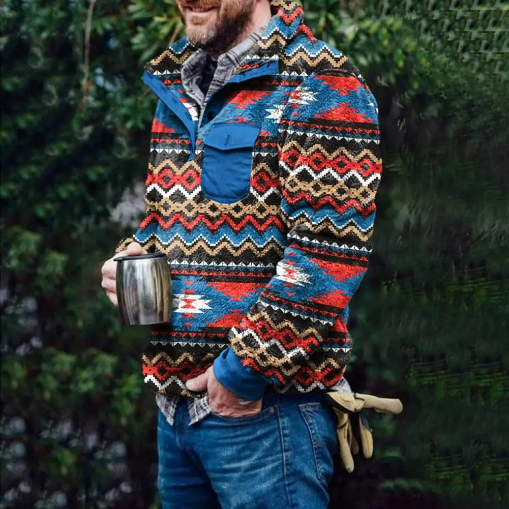 Winter Sweatshirt Men Retro Plaid Pattern Double Sided Plush Pullover Long Sleeves Patch Pocket Casual Men Sweatshirt Streetwear
Winter Sweatshirt Men Retro Plaid Pattern Double Sided Plush Pullover Long Sleeves Patch Pocket Casual Men Sweatshirt Streetwear